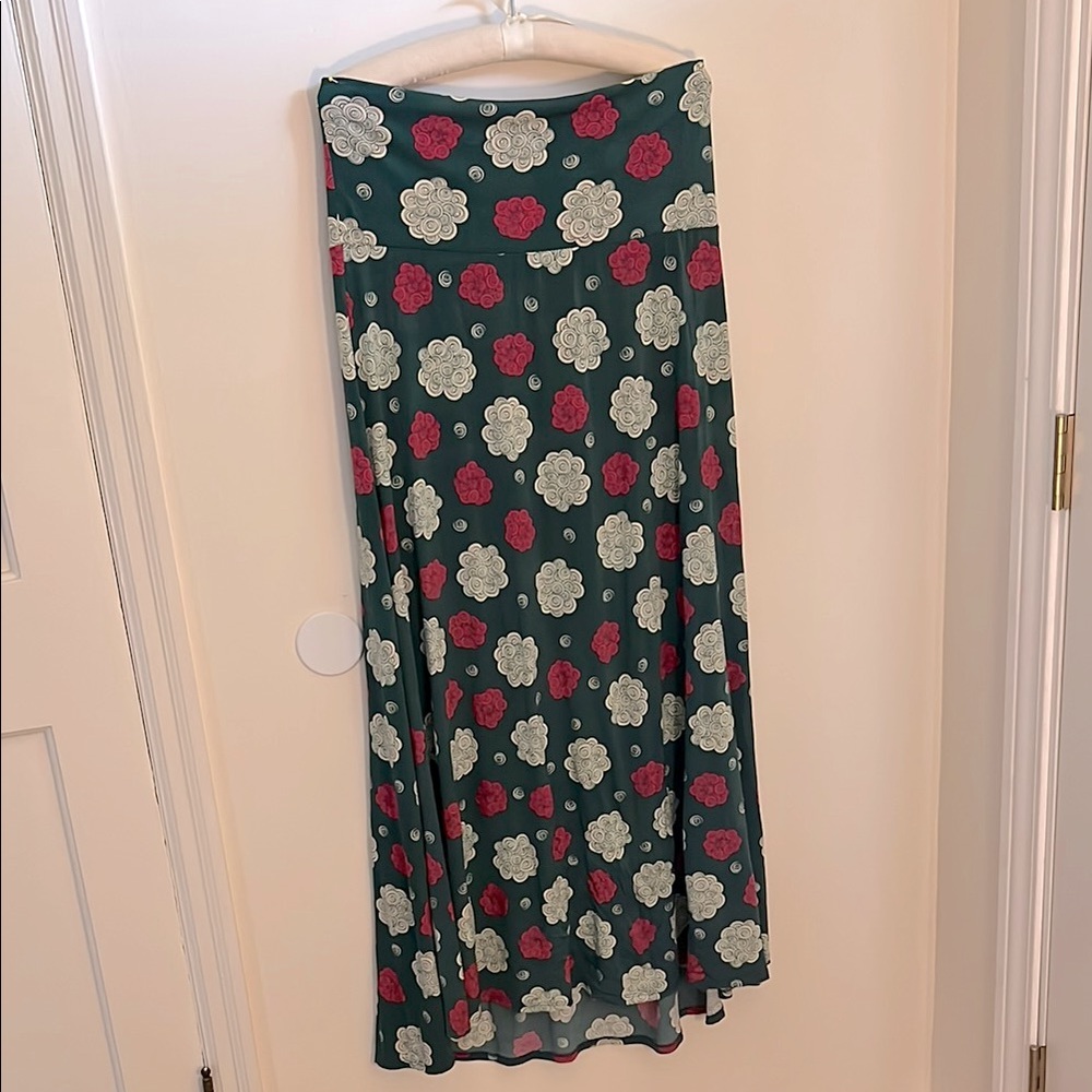 LuLaRoe Green A-Line Maxi Skirt Resort Wear
